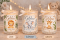 Bougie de naissance personnalisée – Animaux tendresse