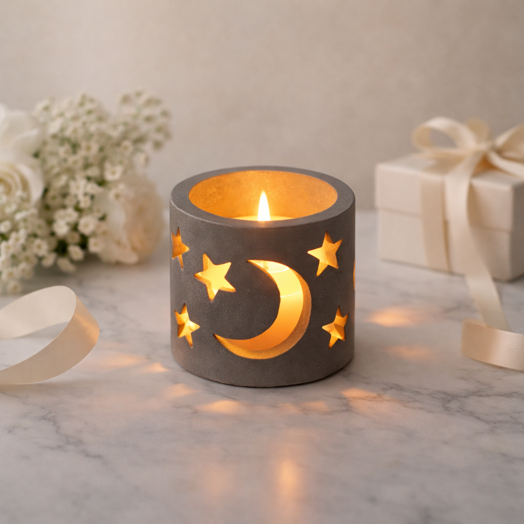 Photophore Lune & Étoiles